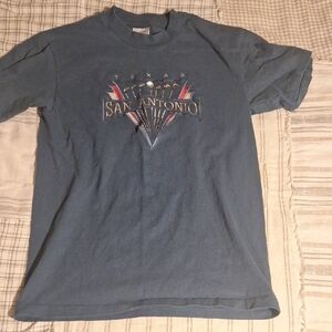 Hanes Blue San Antonio Graphic T-Shirt